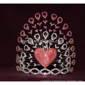 rhinestone heart crown